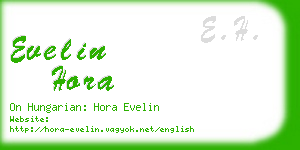 evelin hora business card